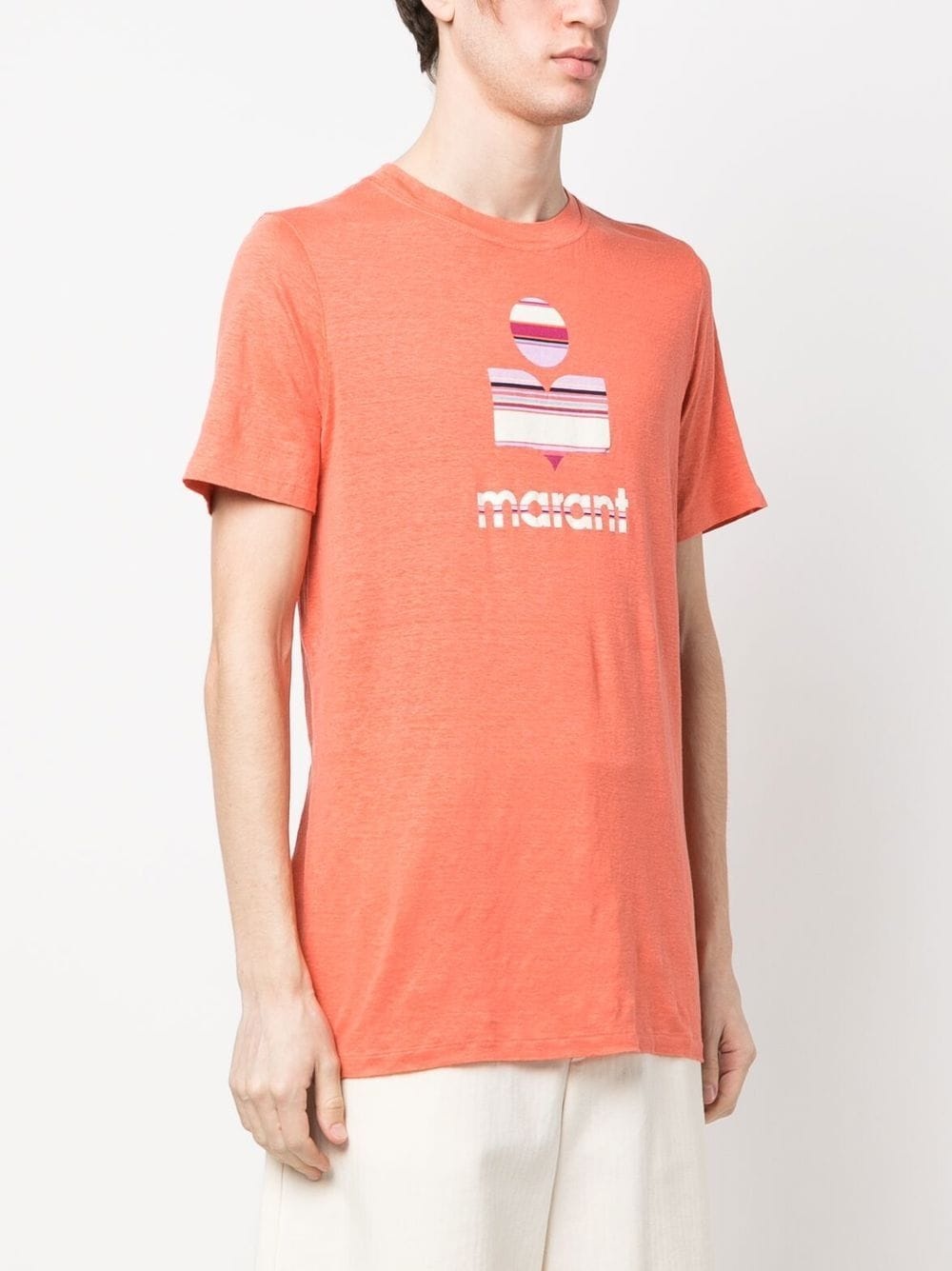 logo-print crew-neck T-shirt - 3