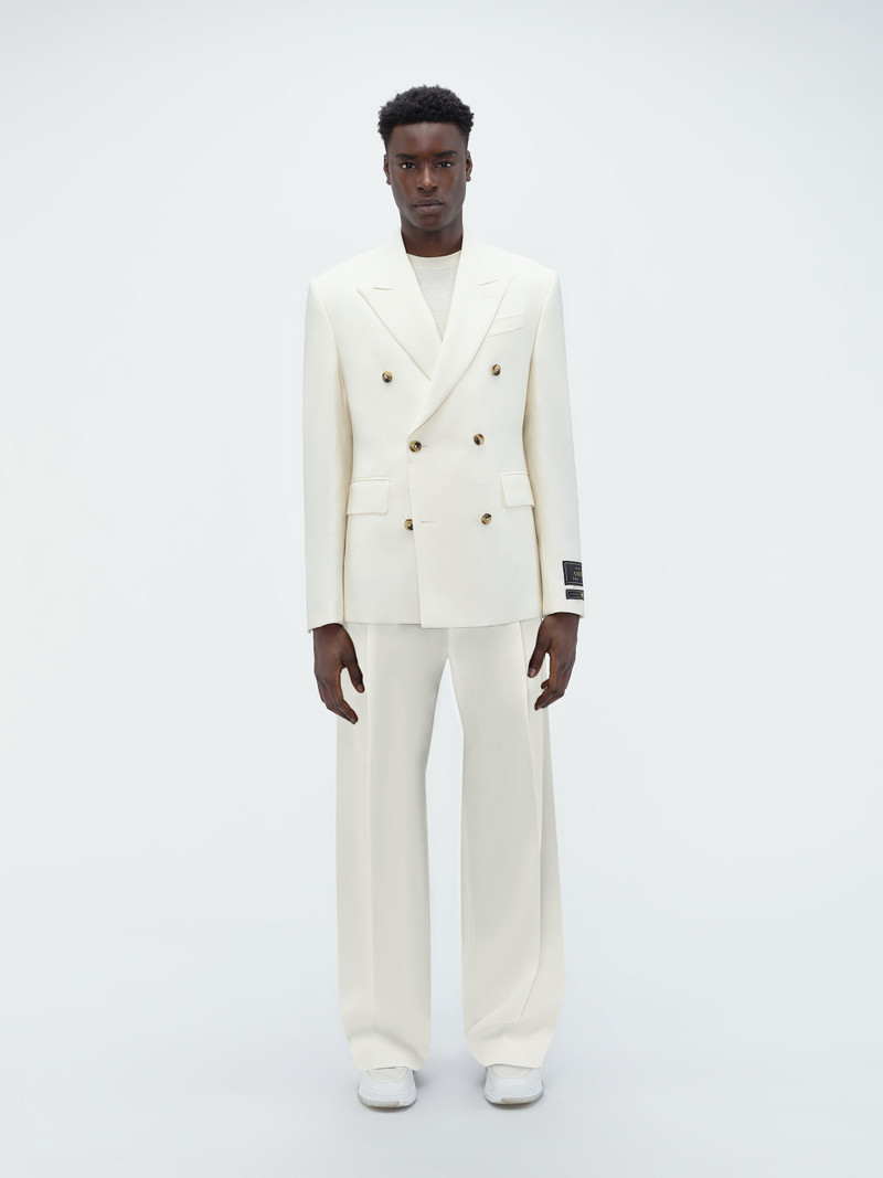 DOUBLE BREAST BLAZER-ALABASTER 18