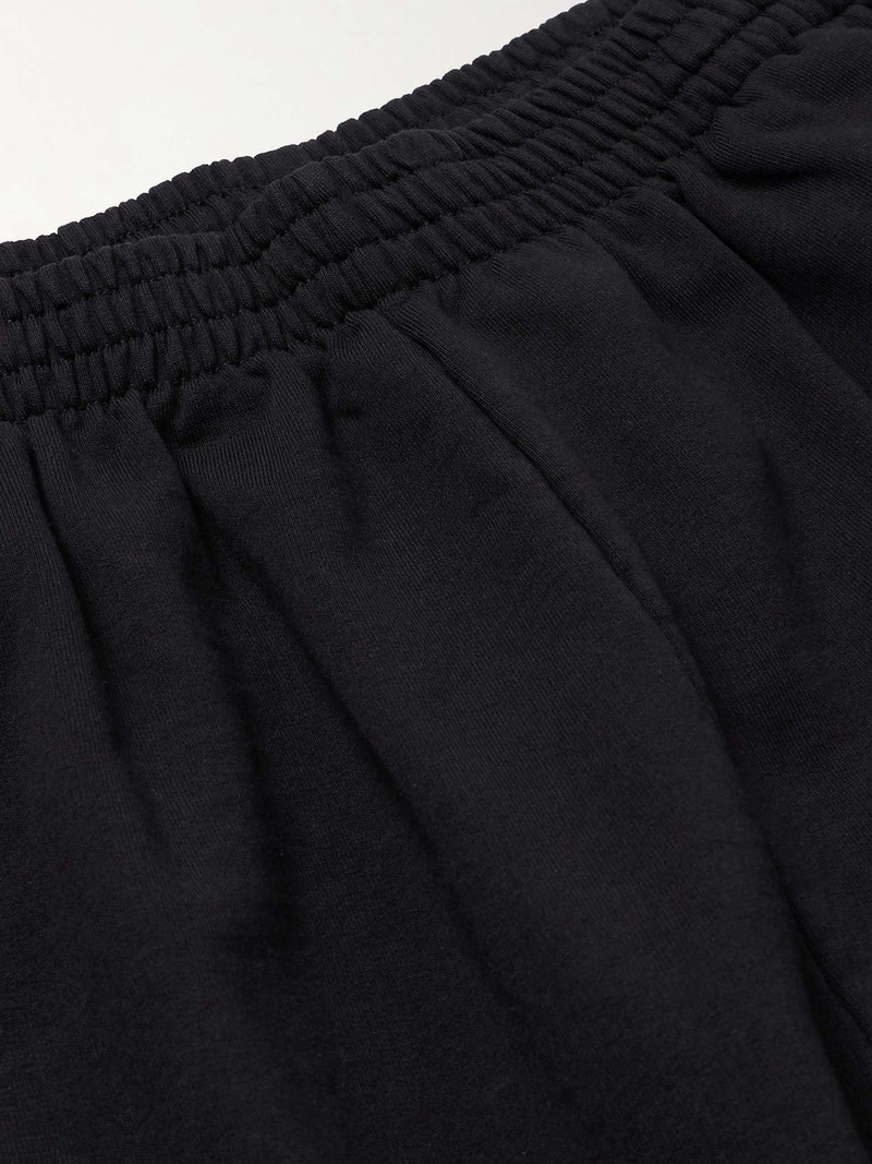 Wide-Leg Logo-Embroidered Cotton-Jersey Sweatpants 3