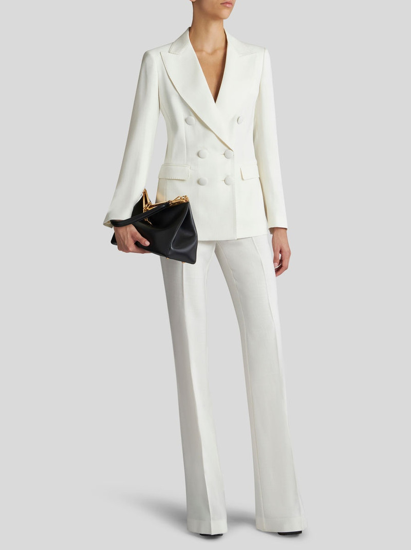 Etro DOUBLE-BREASTED JACKET IN SHOT FABRIC outlook