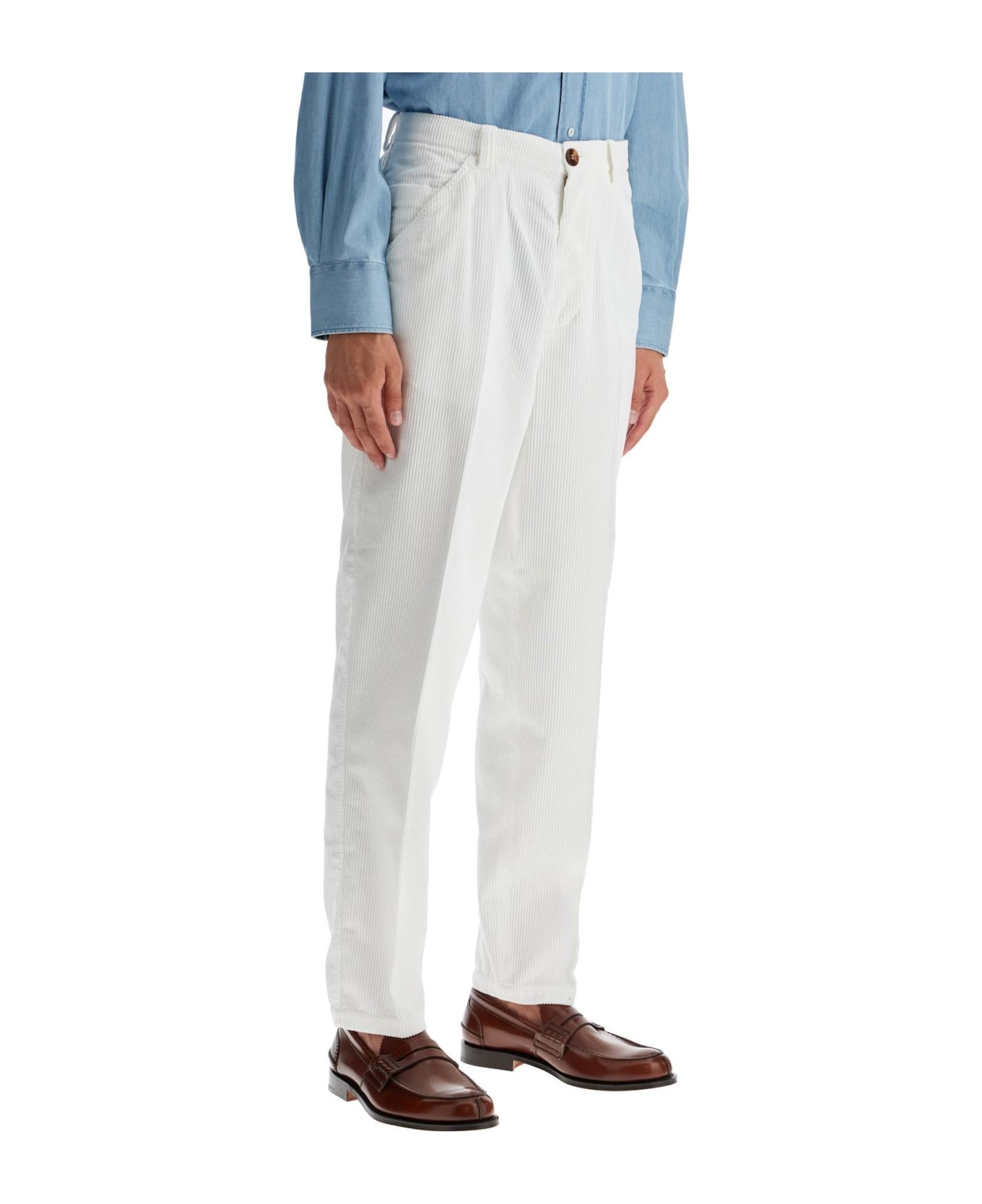 Corduroy Leisure Fit Pants - 2