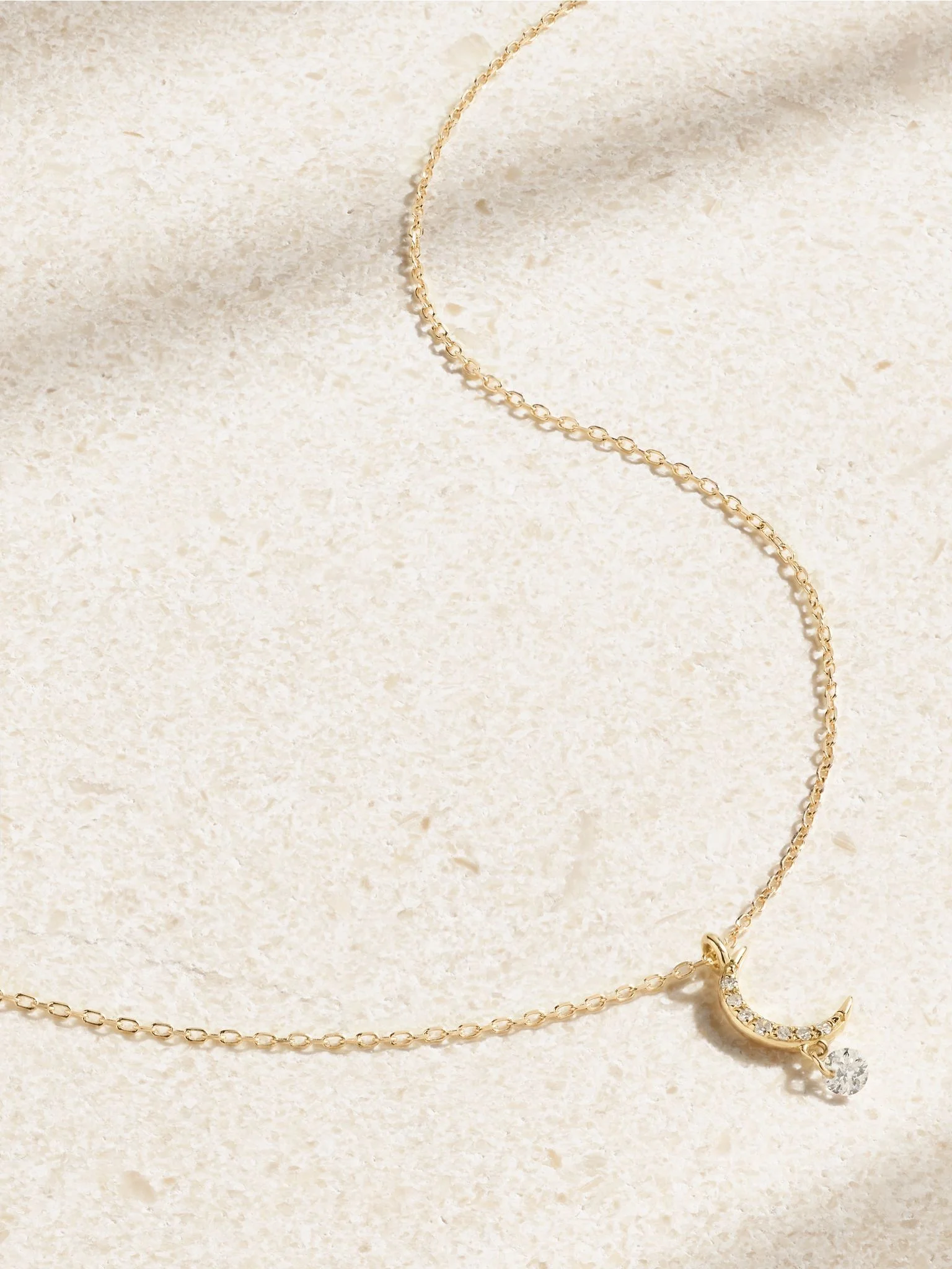 Séléné 18-karat gold diamond necklace Gold - 1