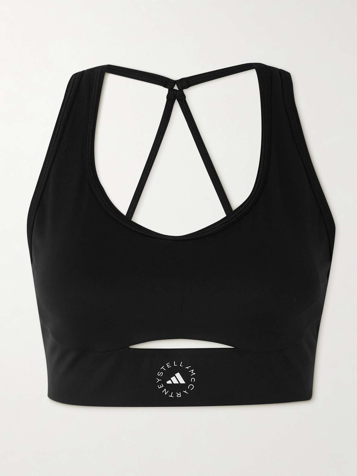 TrueStrength logo-print recycled stretch-jersey sports bra - 1