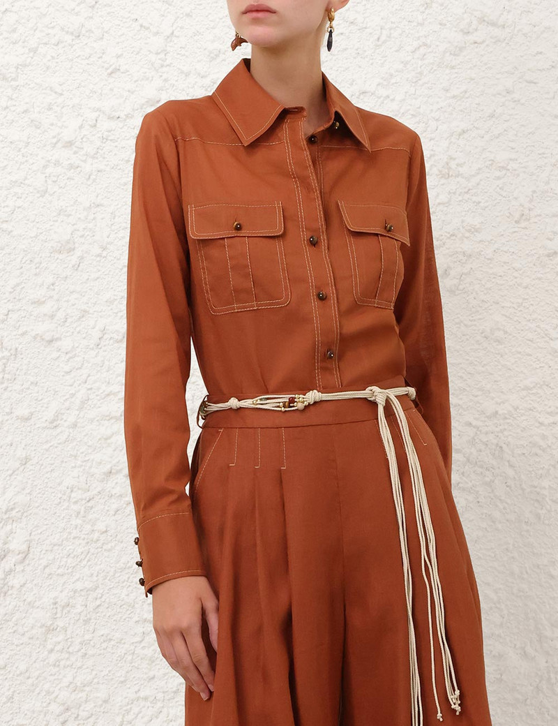 Zimmermann AWAKEN UTILITY SHIRT outlook