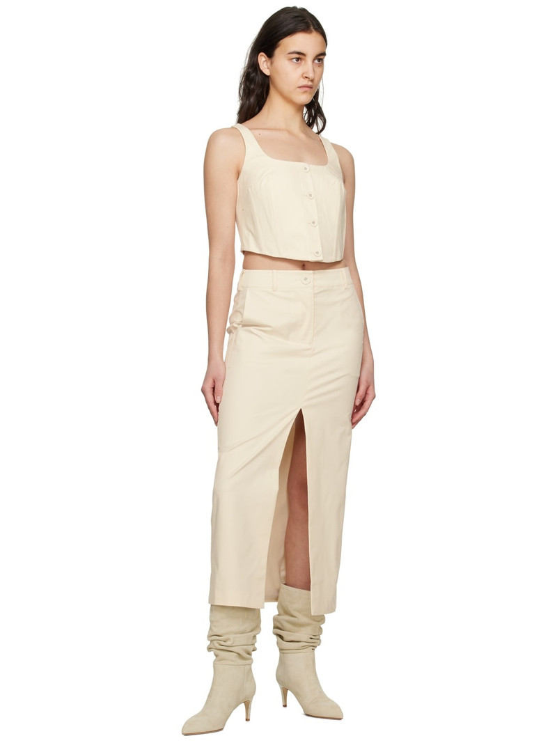 ANNA QUAN Off-White Mae Tank Top outlook