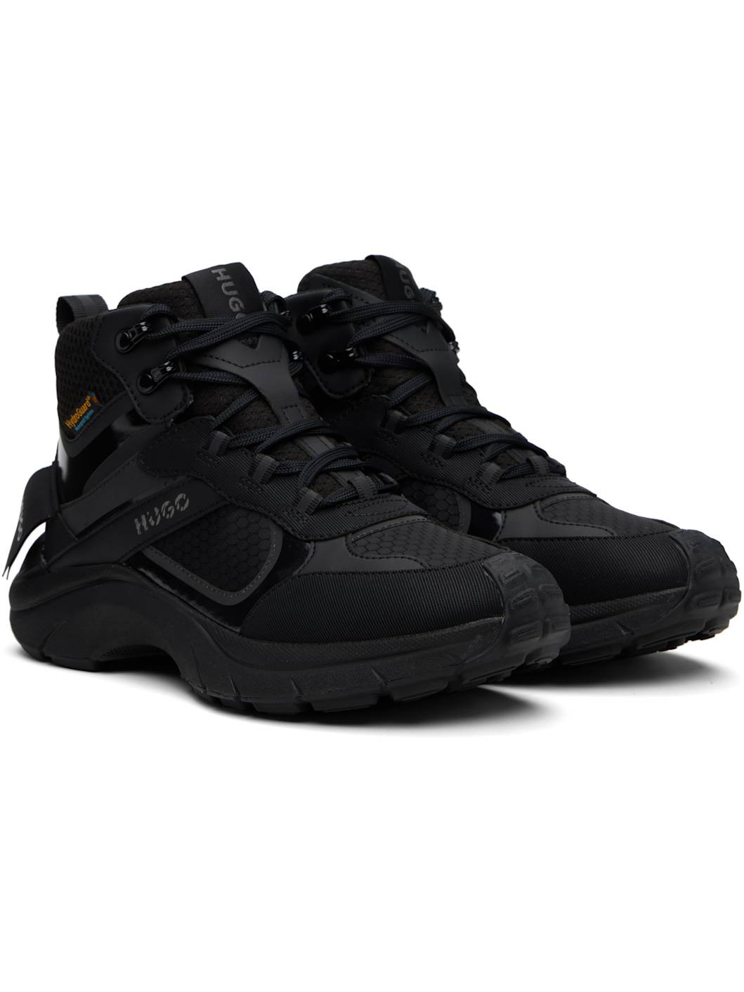 Black Waterproof Boot Sneakers - 4