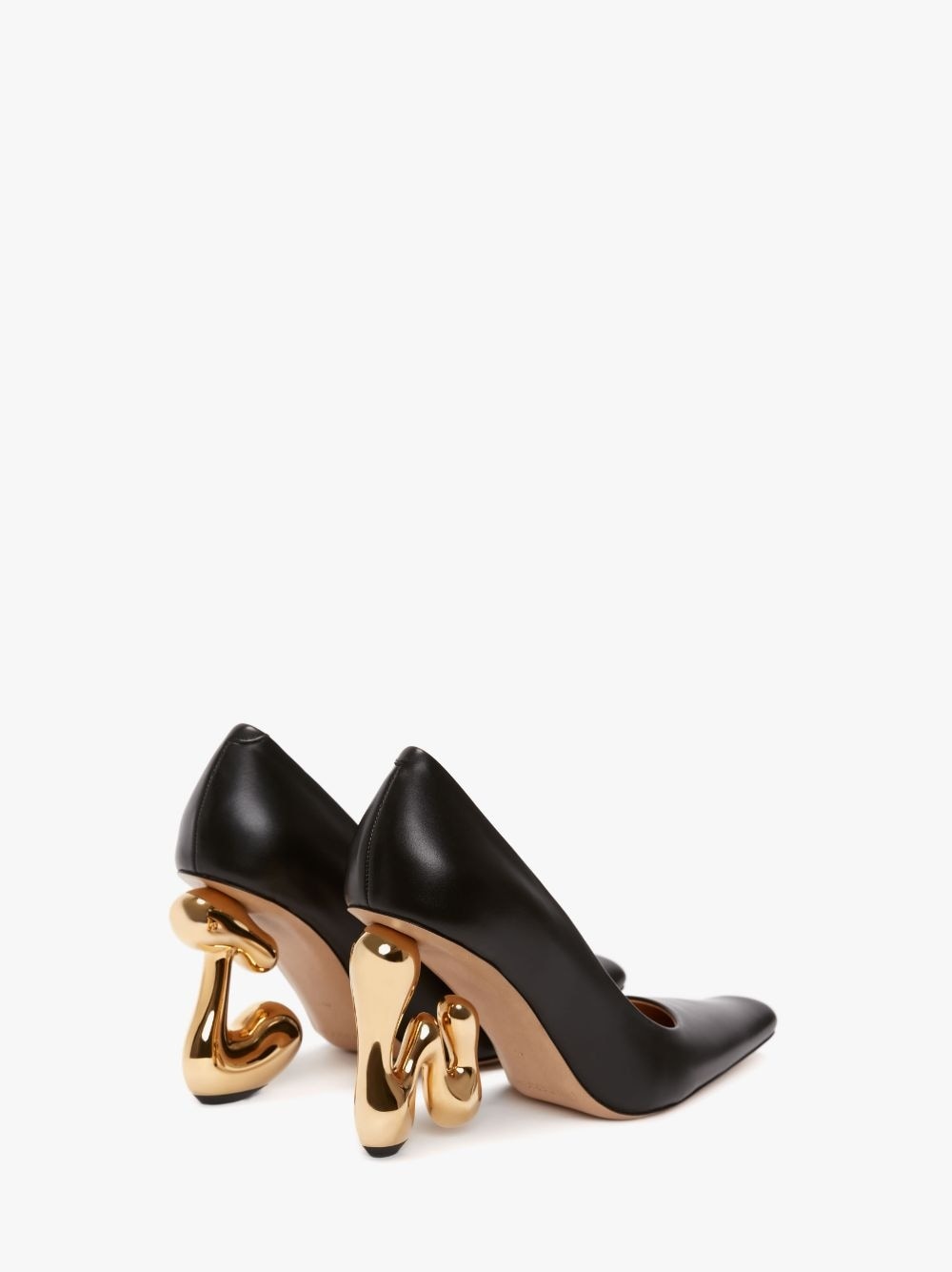 JW BUBBLE HEEL LEATHER PUMPS - 3