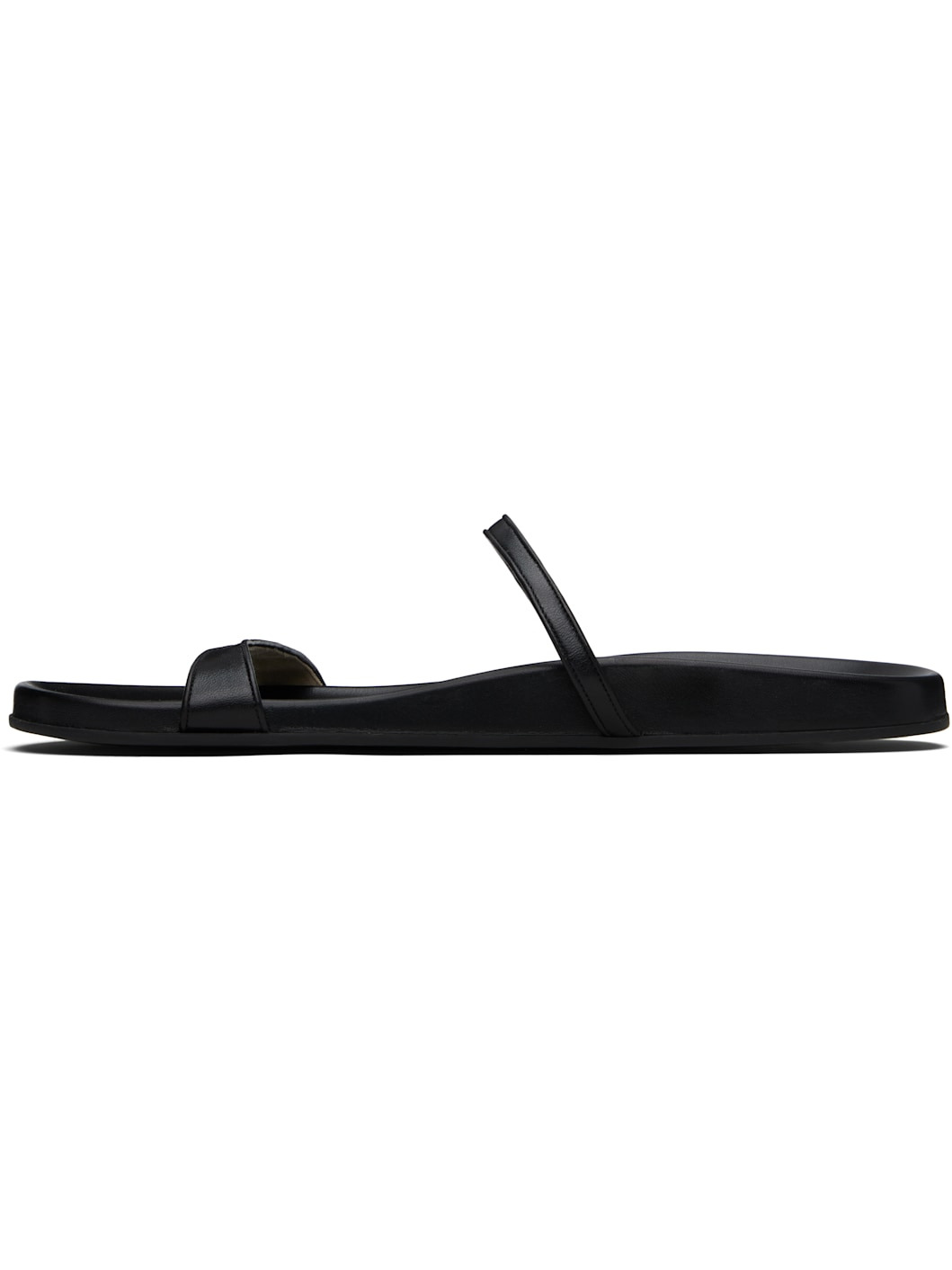 Black Hugh Thin Strap Sandals - 3
