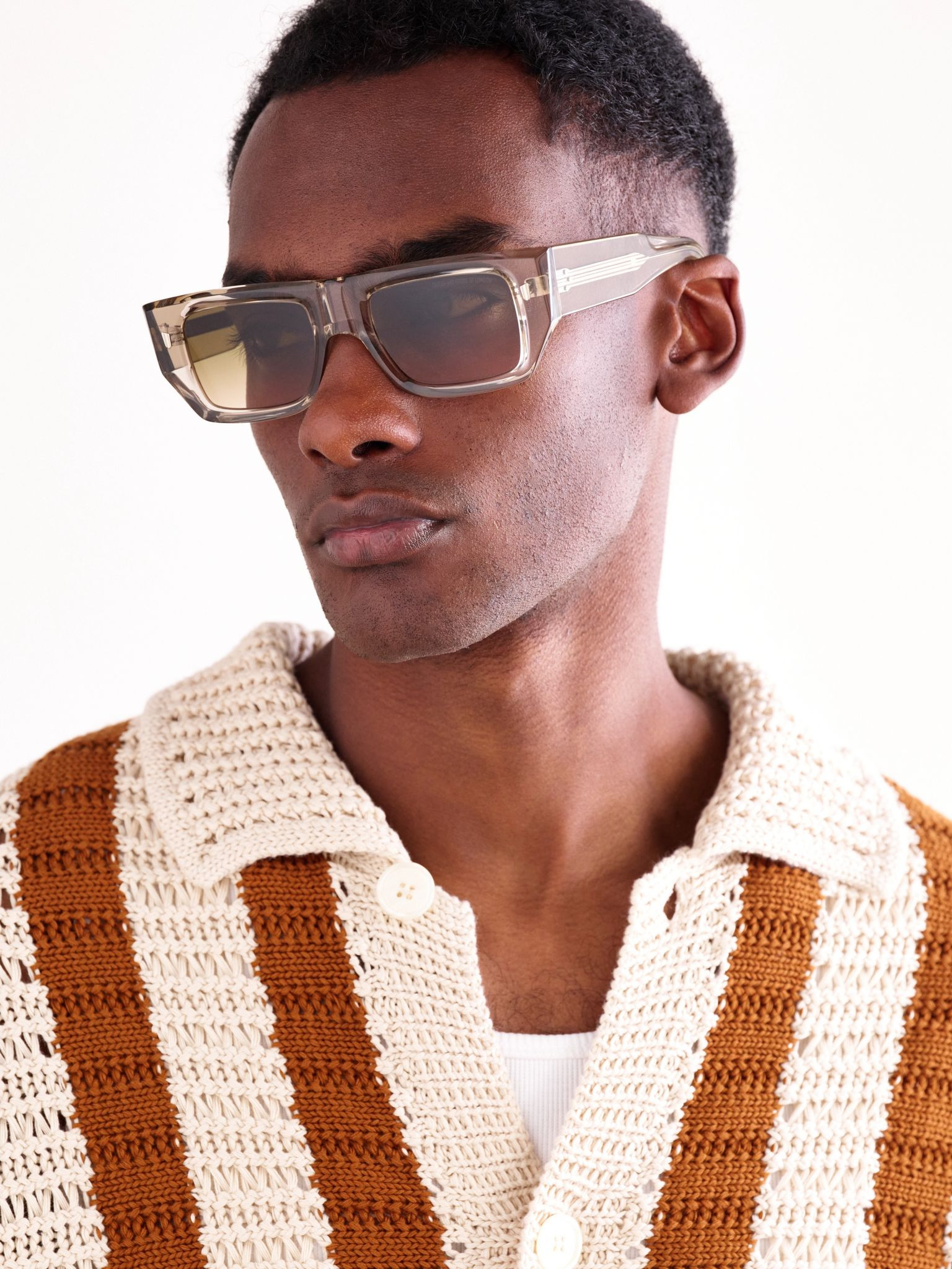 D-Frame Acetate Sunglasses Clear - 2