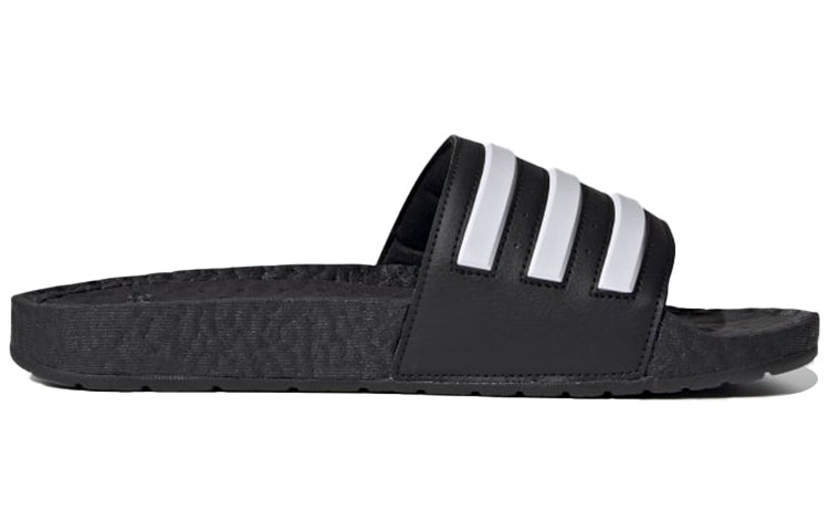 adidas Adilette Boost Slides 'Black White Stripes' FY8154 - 2