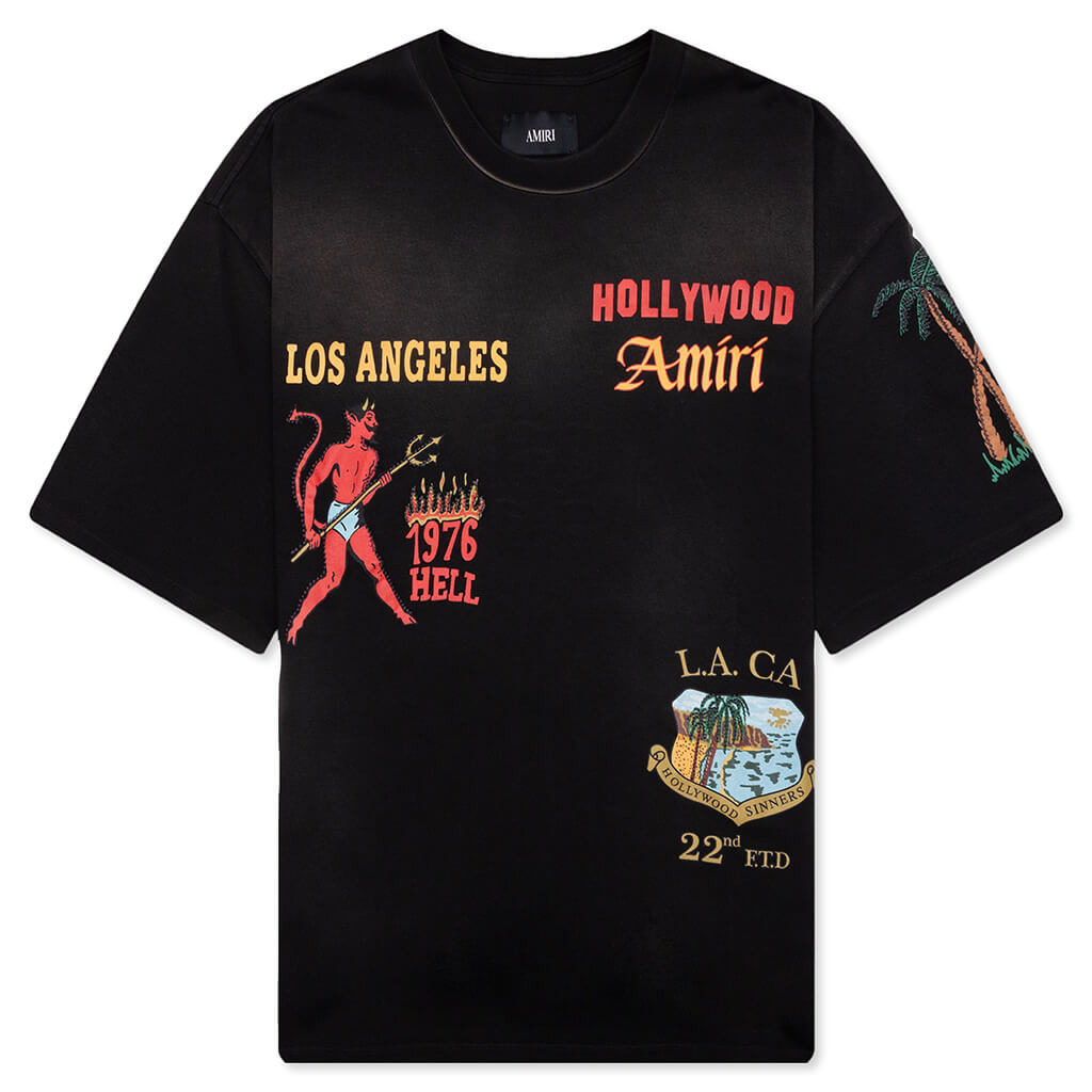 SINNERS OVERSIZED TEE - BLACK - 1