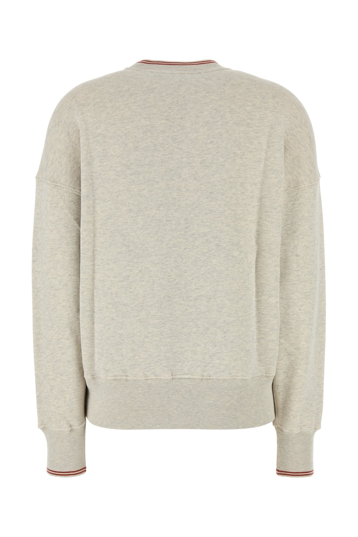 Melange light grey cotton Main Wom sweatshirt - 2
