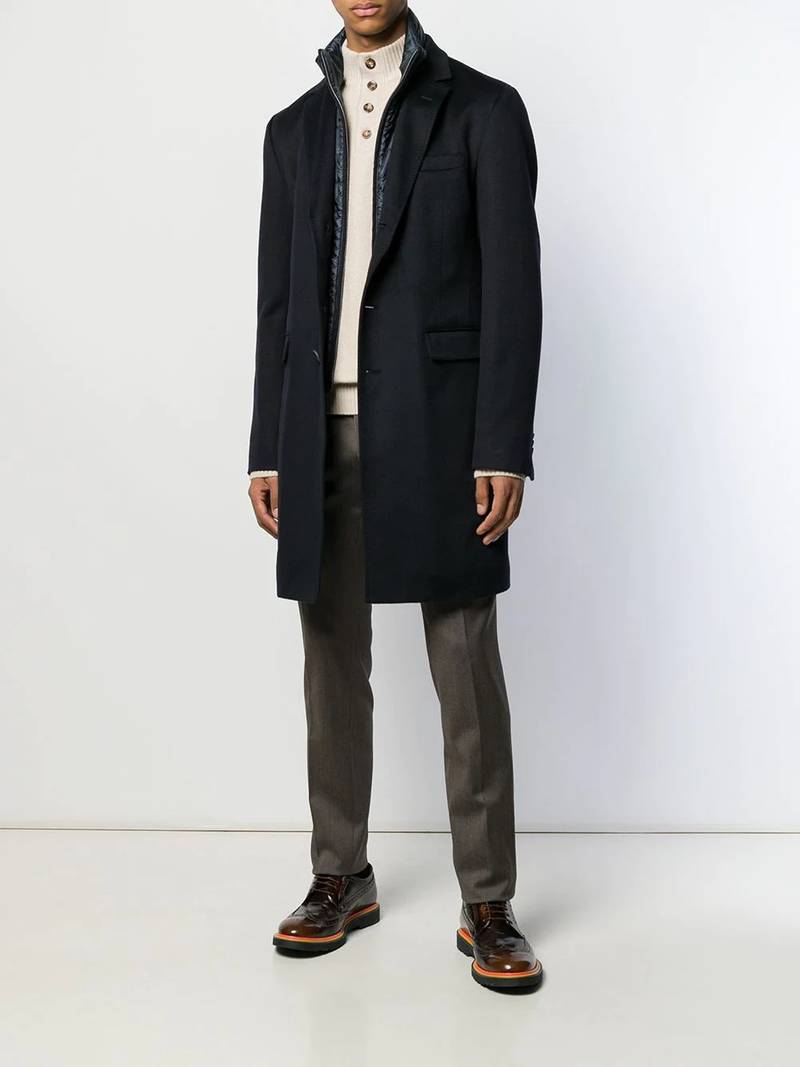 Herno single-breasted coat outlook