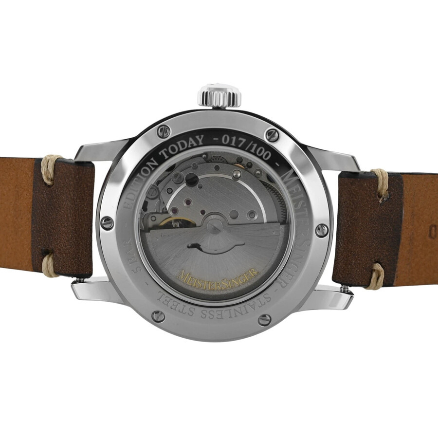 Meistersinger - Pre-owned MeisterSinger Urban Edition Today Daydate Automatic Brown Dial Men's Watch 205587483709 - 4
