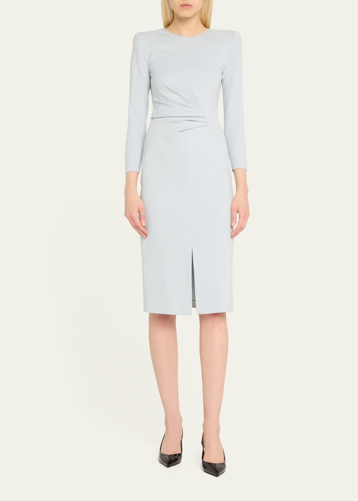 Milano Jersey Dress with Gathered Waist - 2