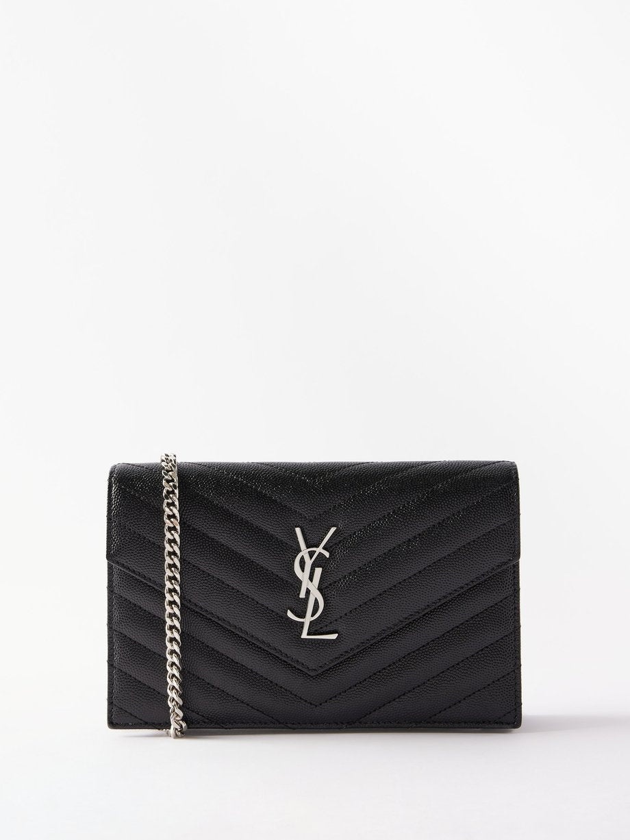 Saint Laurent Women Cassandre Leather Shoulder Bag - 1