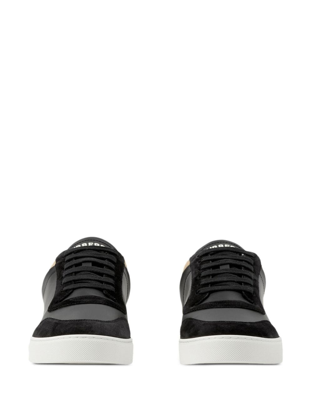 Vintage check-print sneakers - 5