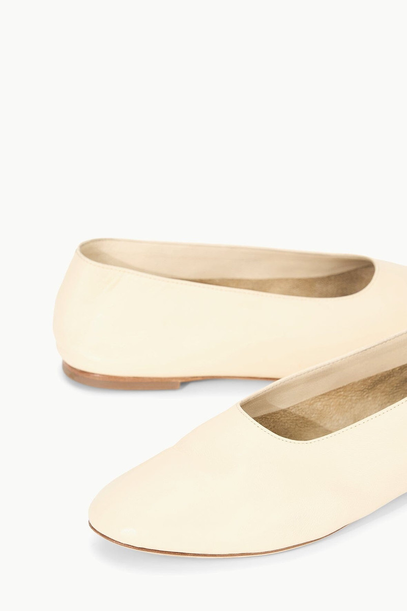 STAUD ALBA BALLET FLAT CREAM 5
