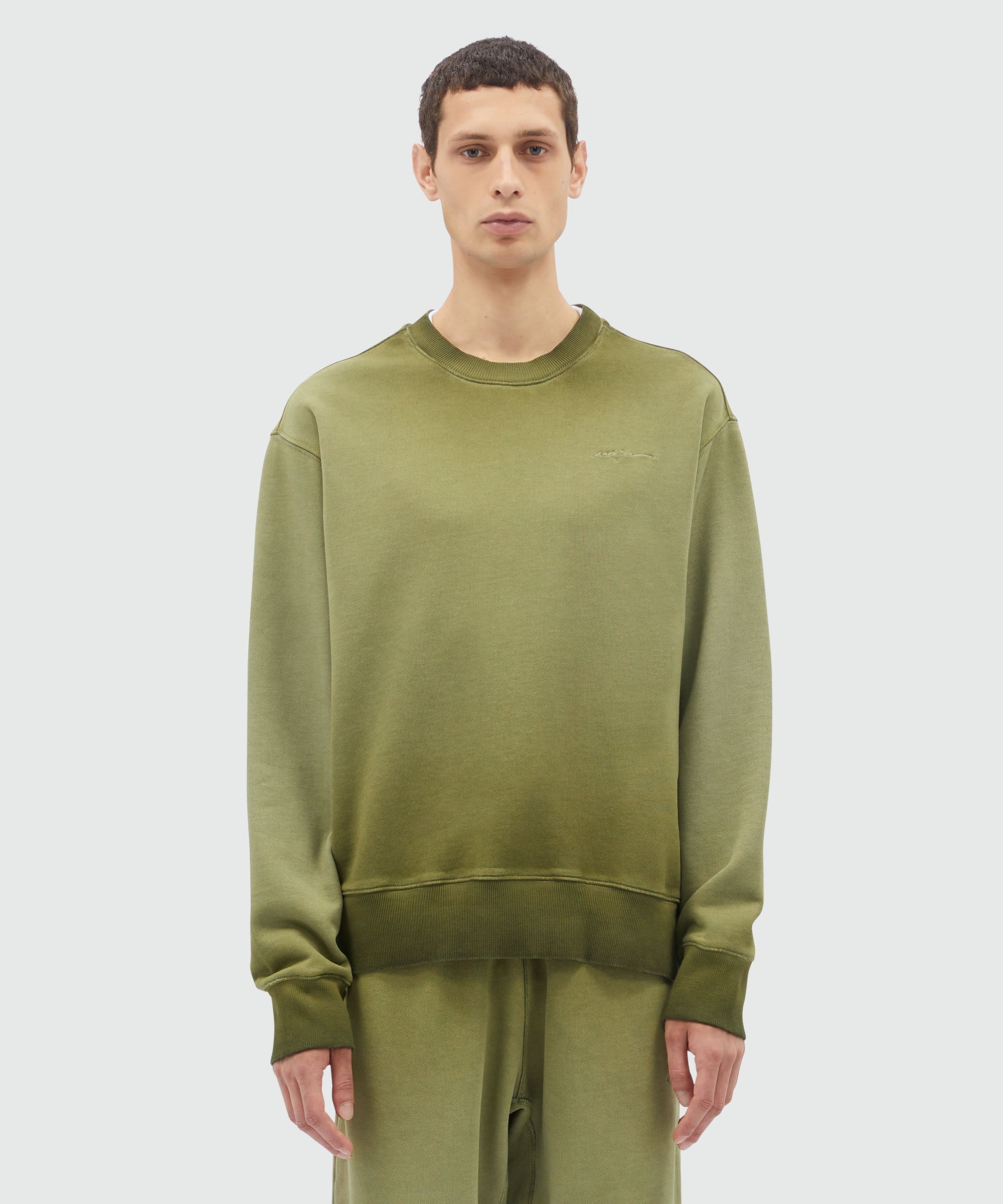 Prewashed jersey crewneck sweatshirt - 2