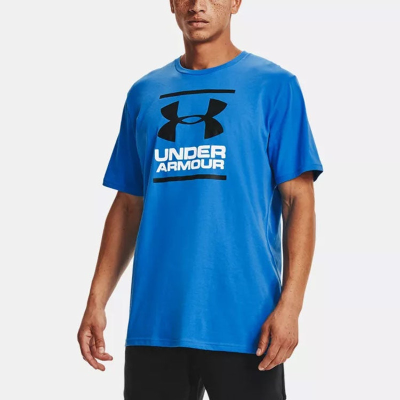 Under Armour Men's Under Armour Gl Foundation Casual Round Neck Sports Breathable Short Sleeve Blue 1326849-787 outlook