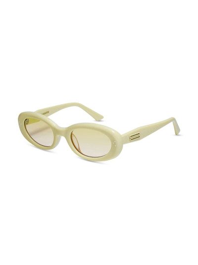 GENTLE MONSTER tonal-design oval-frame sunglasses outlook