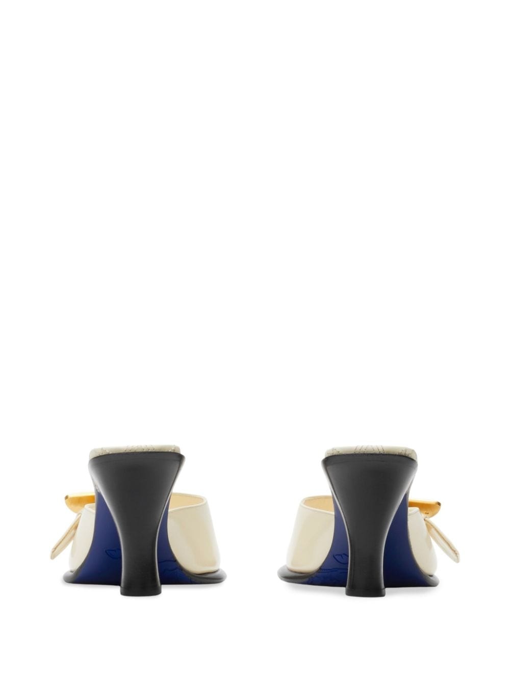 Bay leather mules - 3