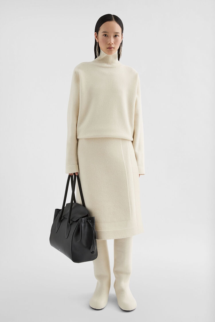 Wool Blend High-Neck Sweater - 2