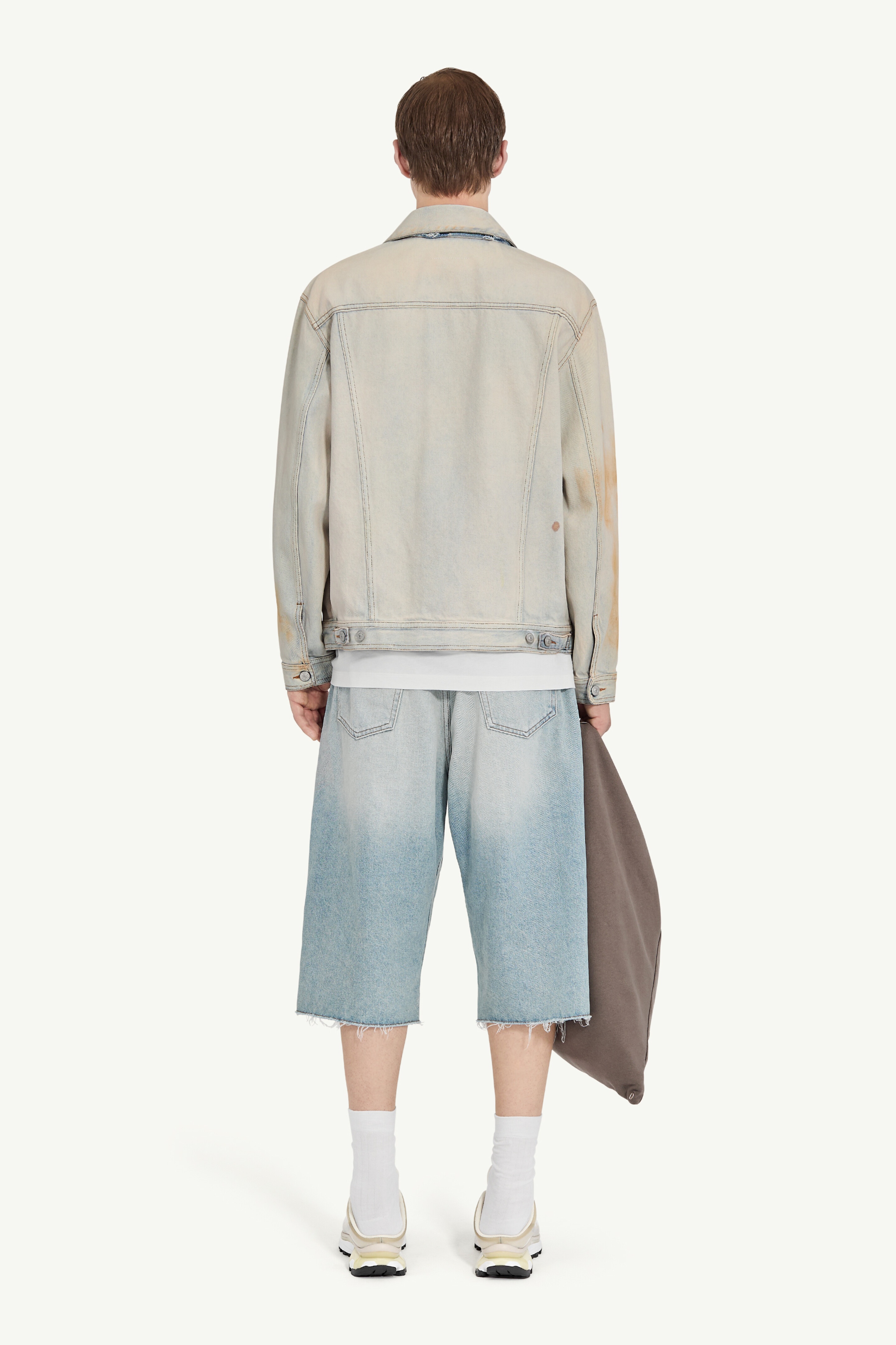 MM6 Maison Margiela Distressed denim jacket | REVERSIBLE