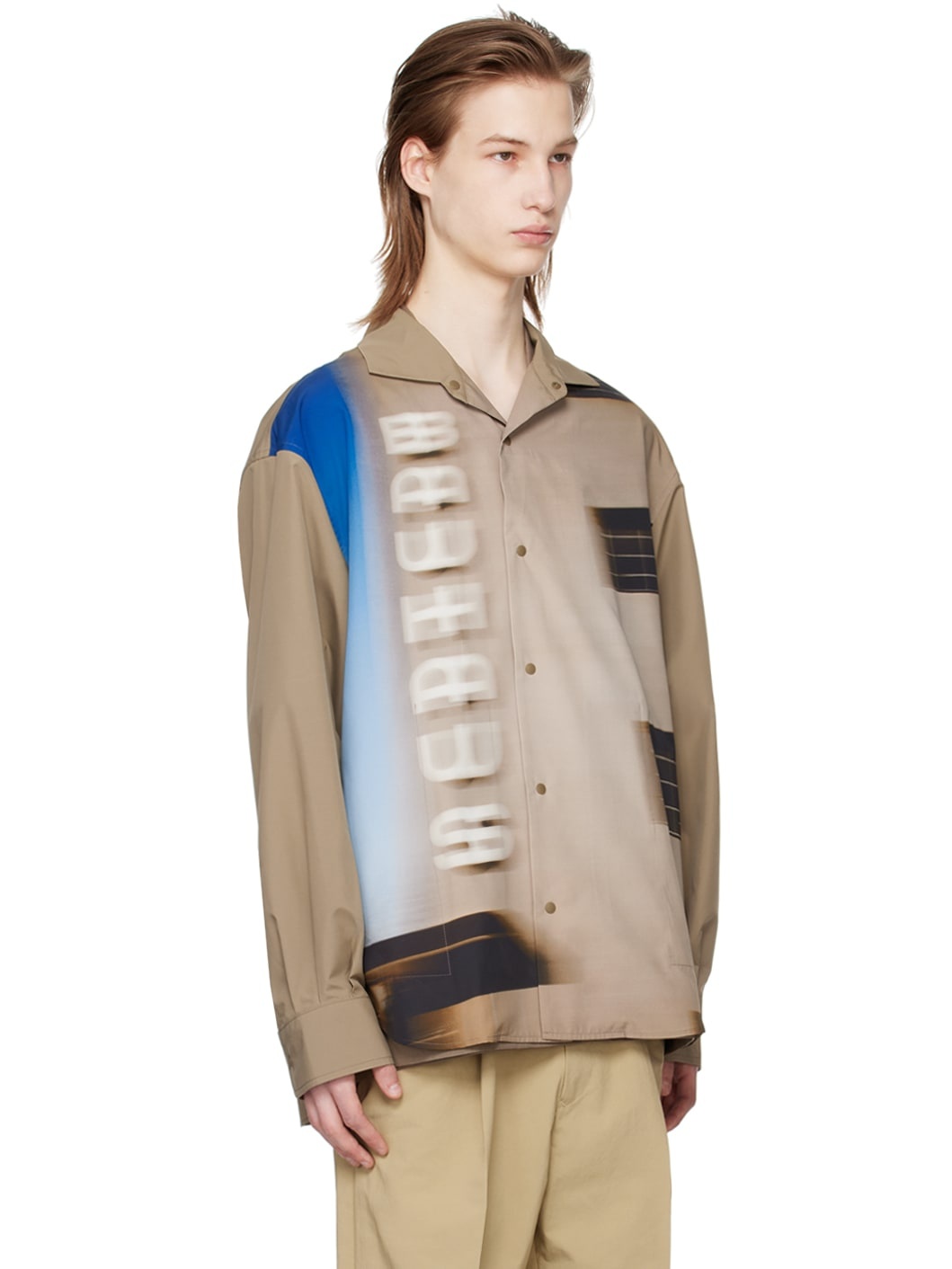 Brown Feather Smooth Snap Shirt - 2
