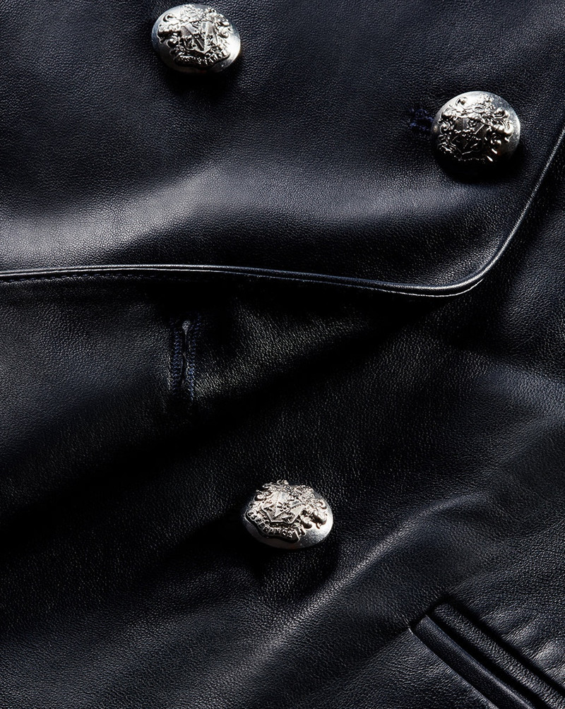 double-breasted leather jacket 4