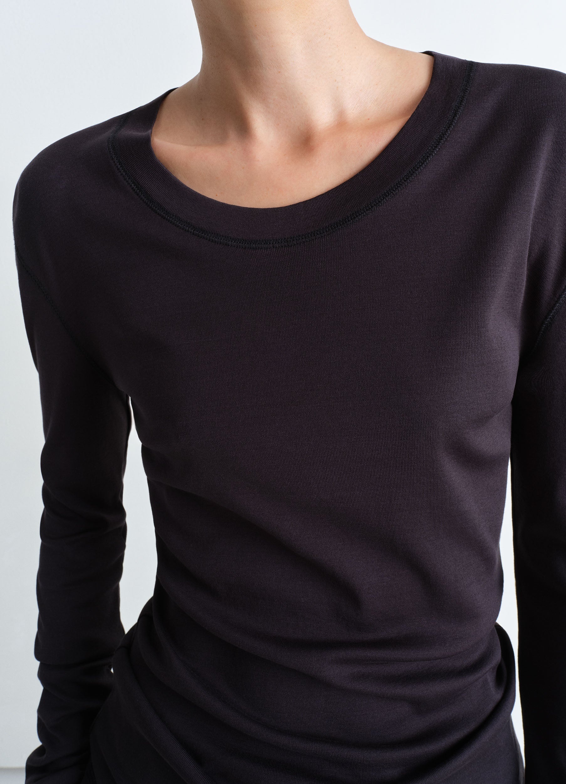 RIB LONG SLEEVE T-SHIRT - 3