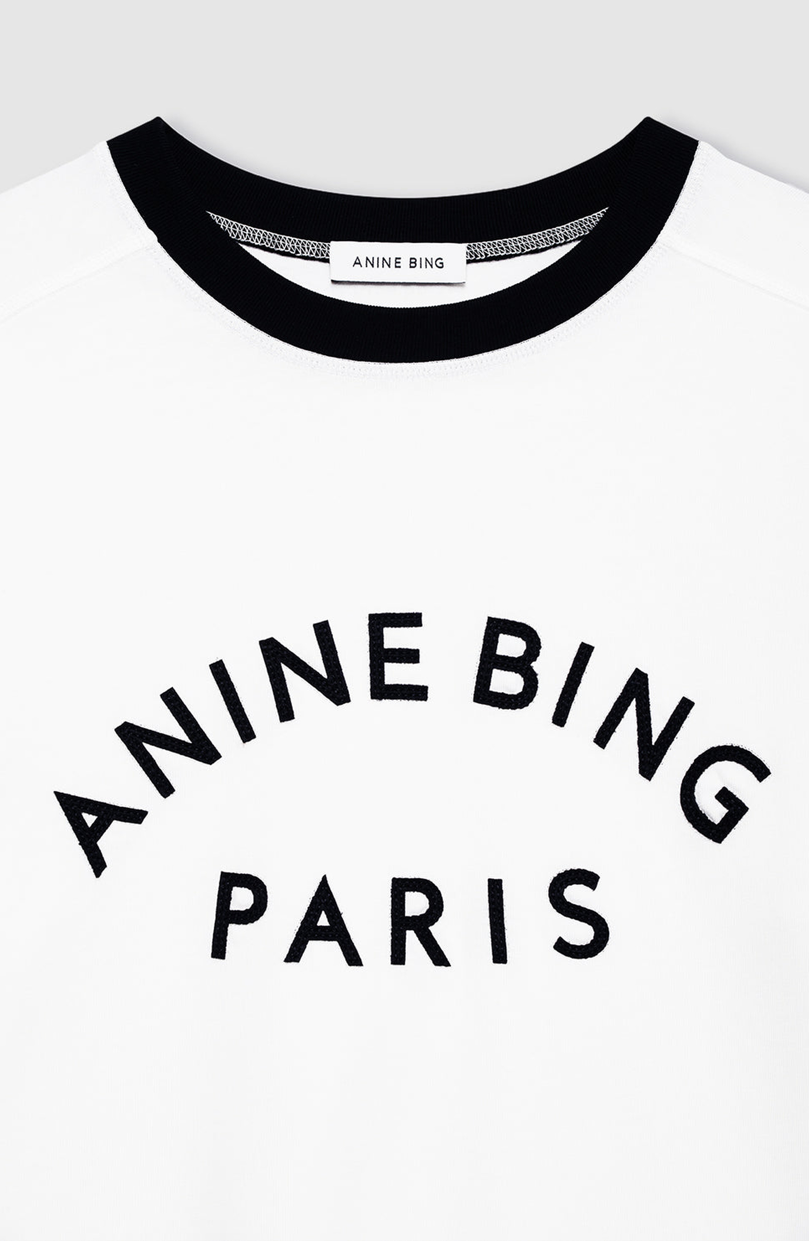ANINE BING Jaylin Paris Tee in Ivory at Nordstrom - 3