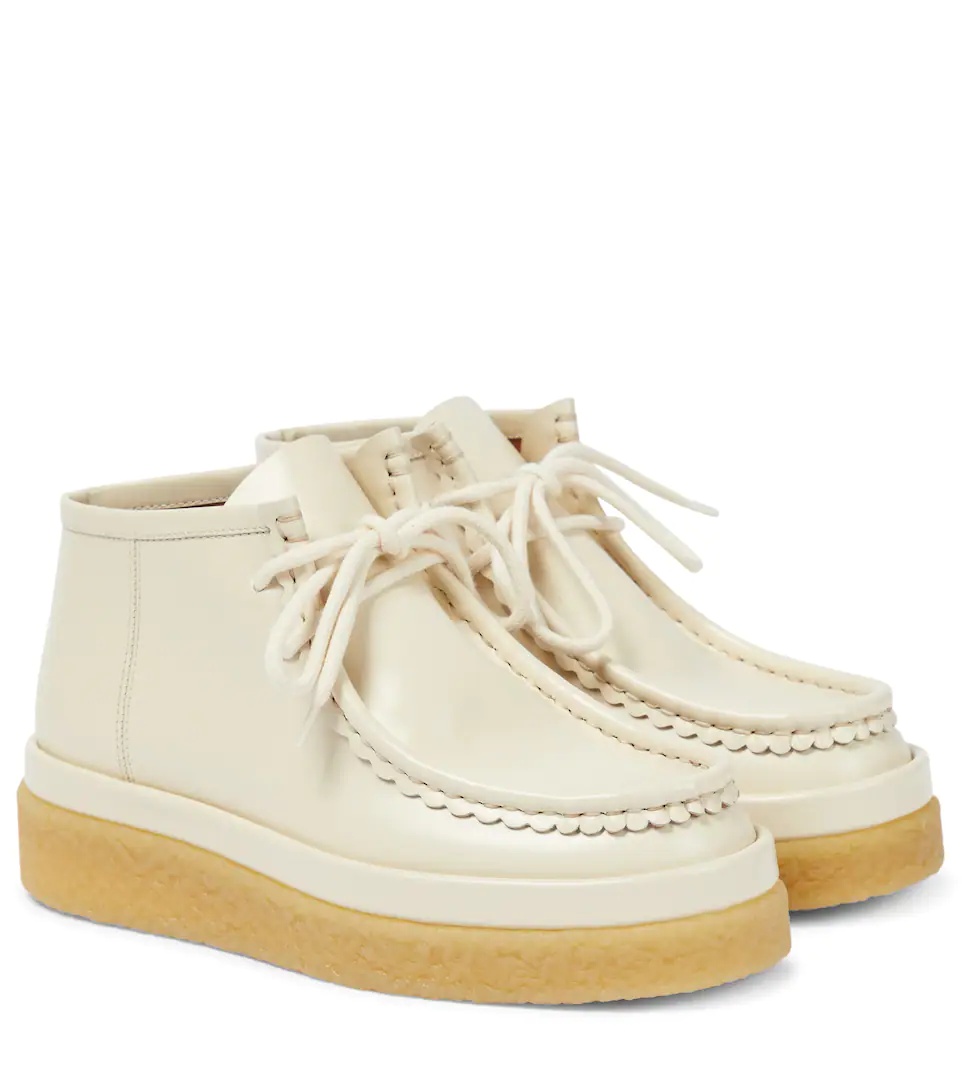 Jamie lace-up leather boots - 1