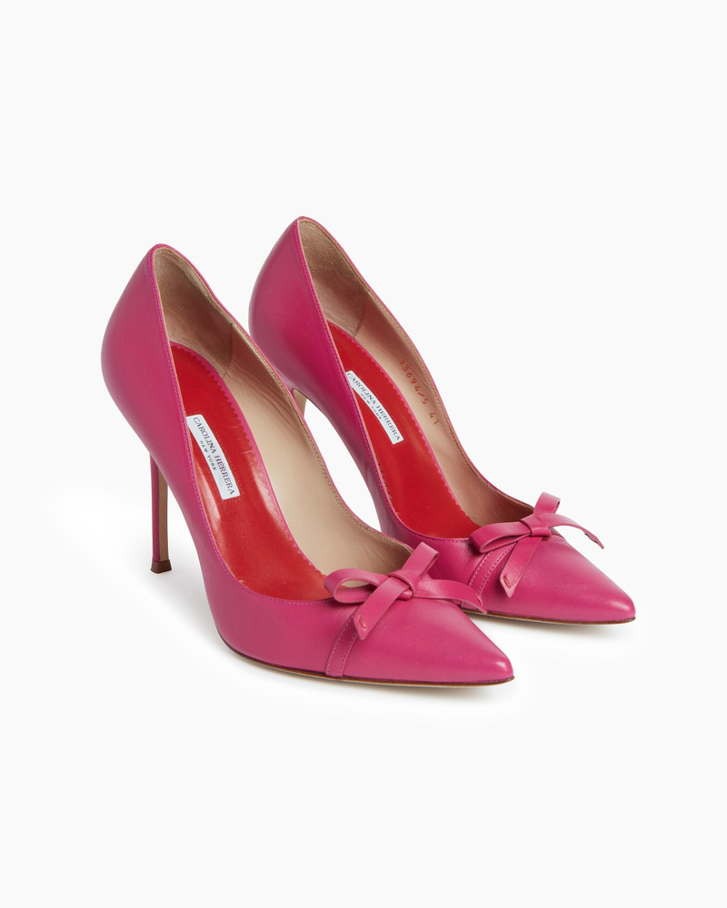 Leather Pump with Bow 3