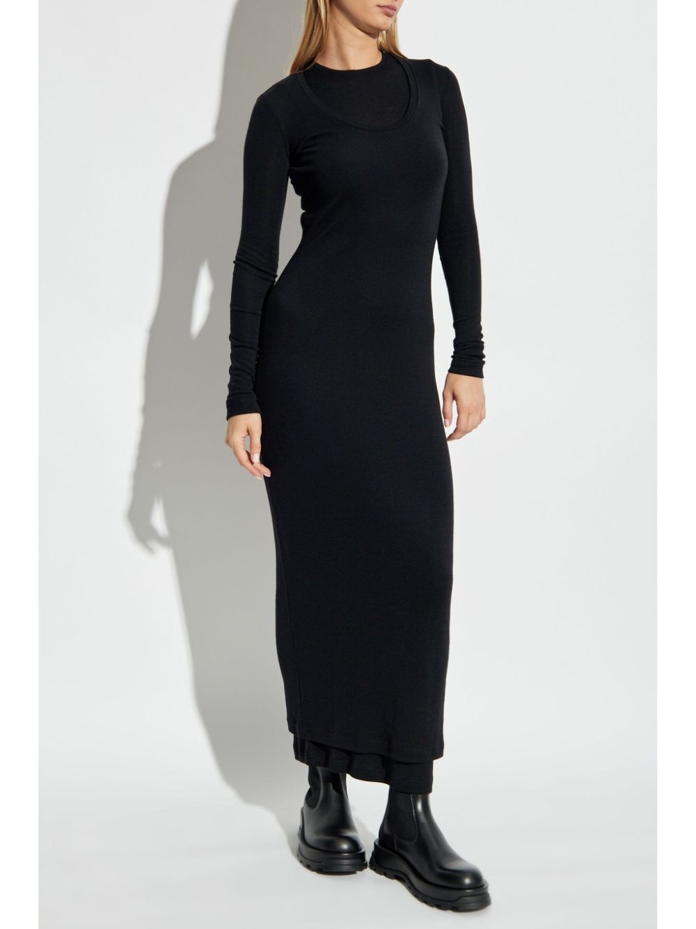 layered wool dress - 3