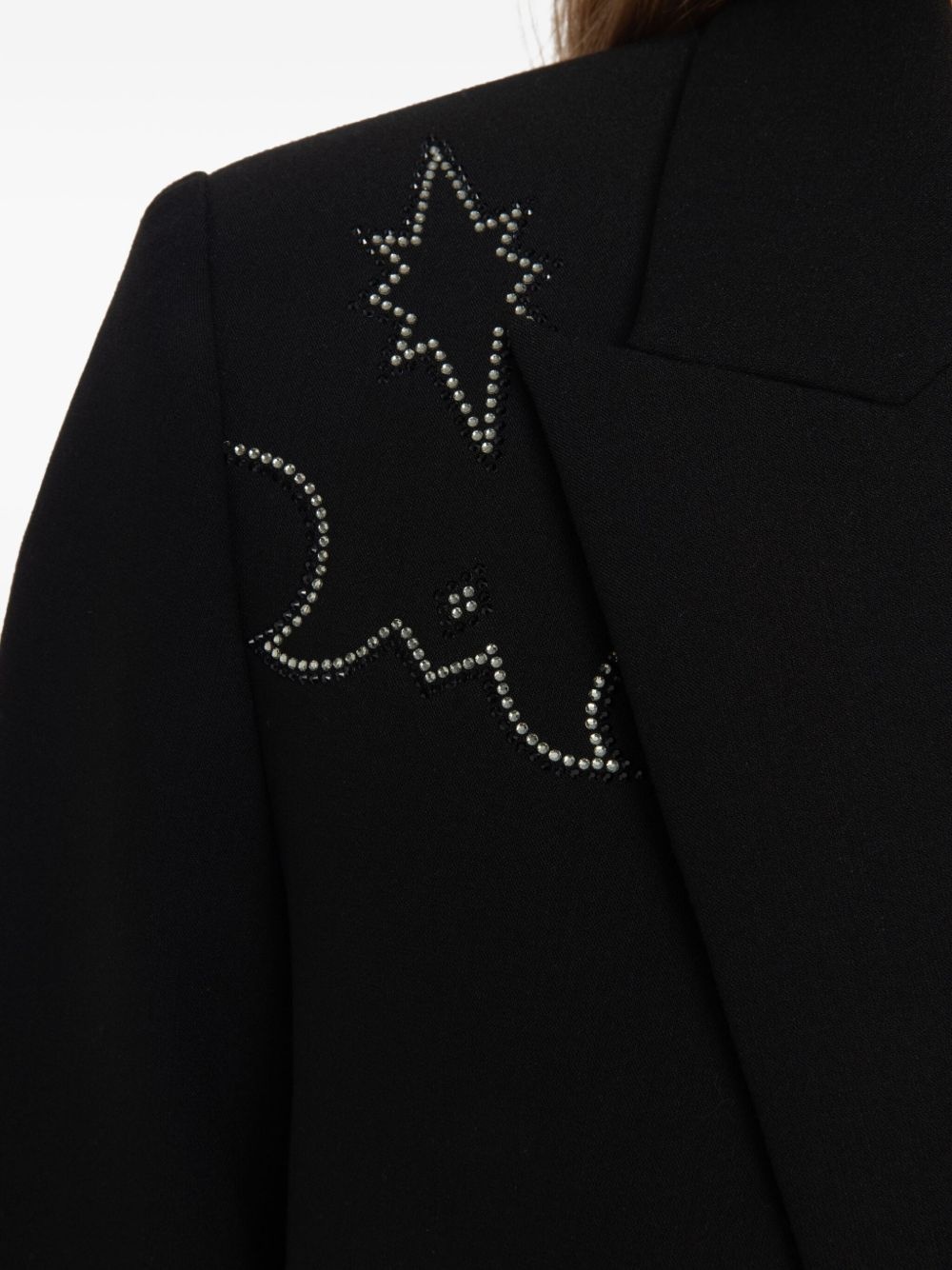 embroidered-detail blazer - 6
