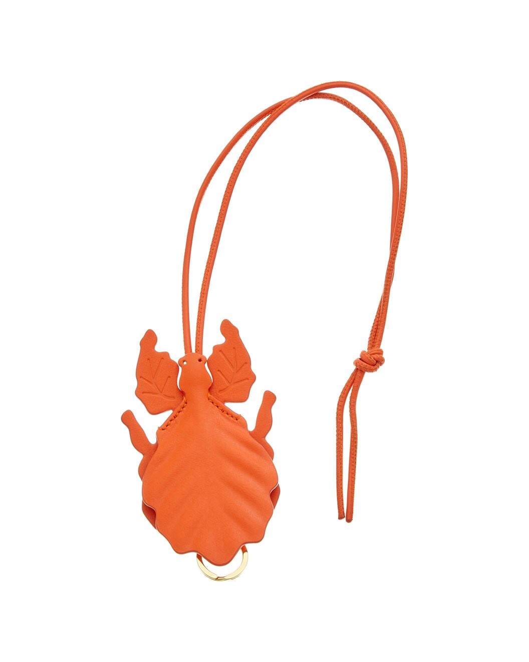 Loewe Leaf Insect Leather Keyfob Charm - 1