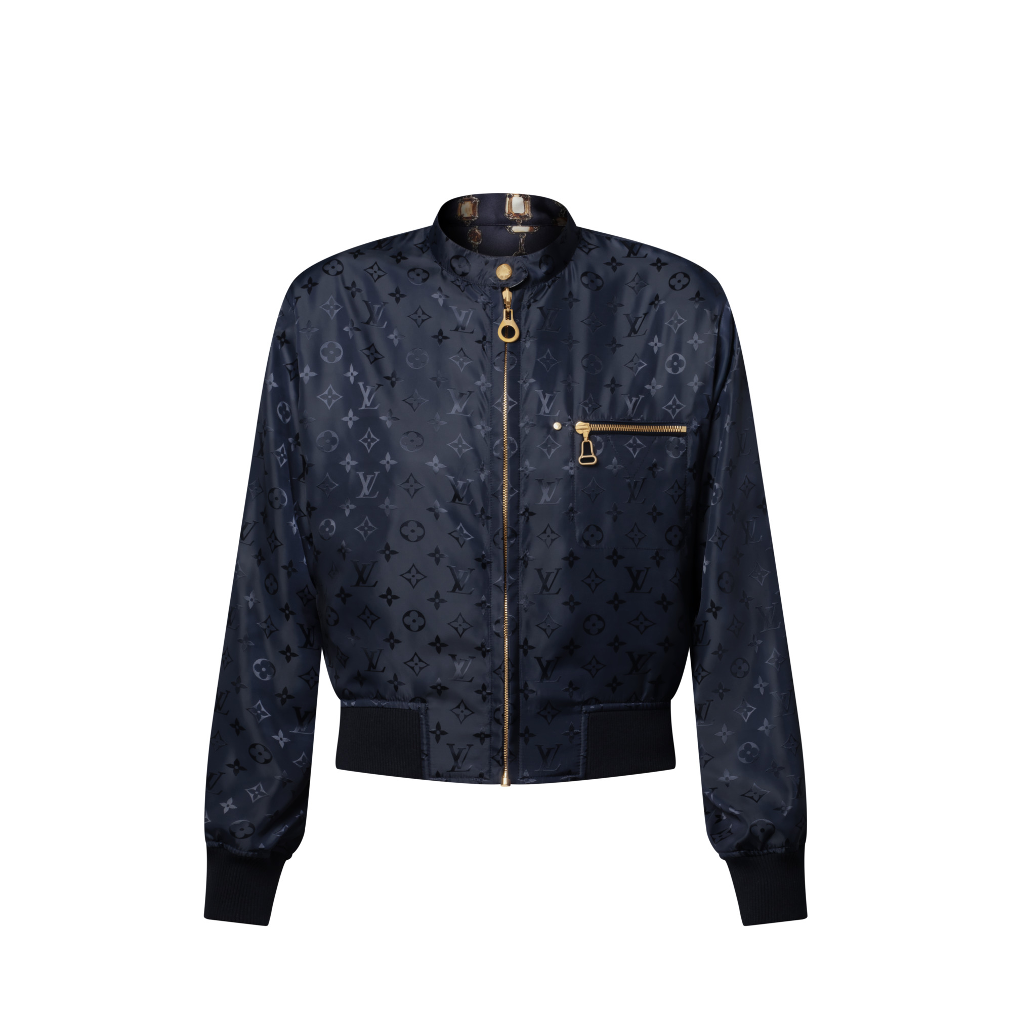 Reversible Necklace Bomber Jacket - 4