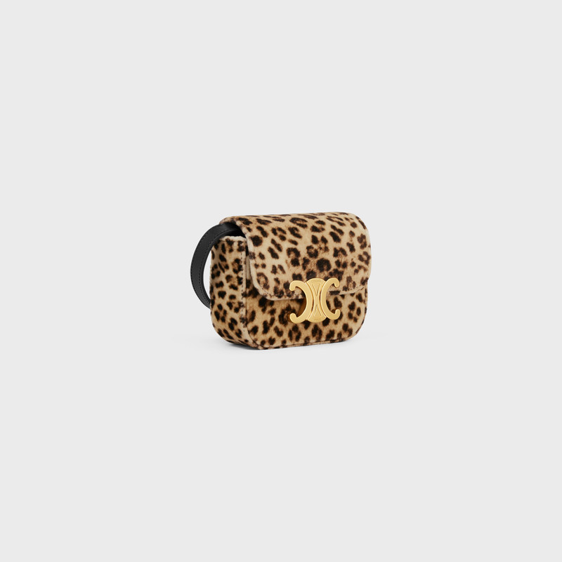 CELINE MINI CLAUDE in VELVET WITH LEOPARD PRINT outlook