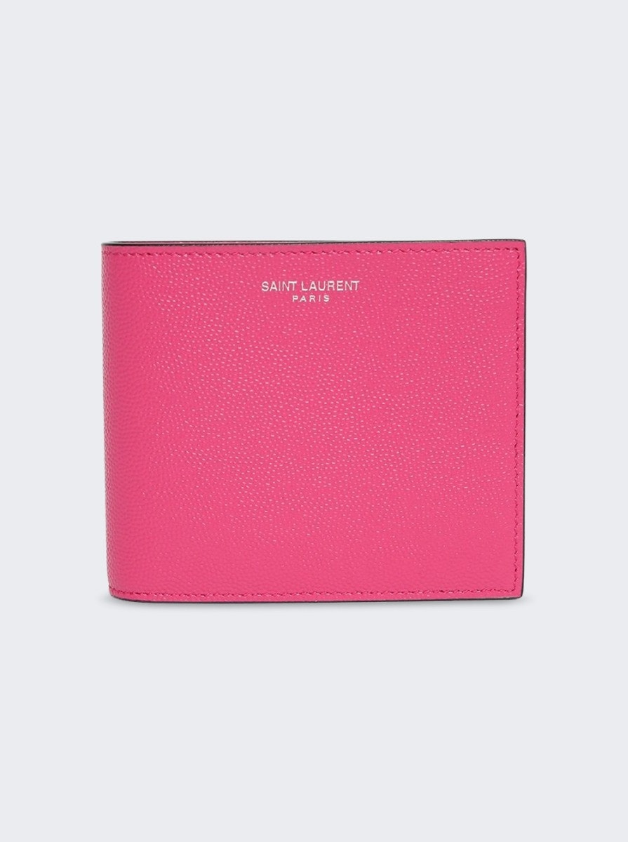 Leather Billfold Wallet Fuchsia Couture - 6