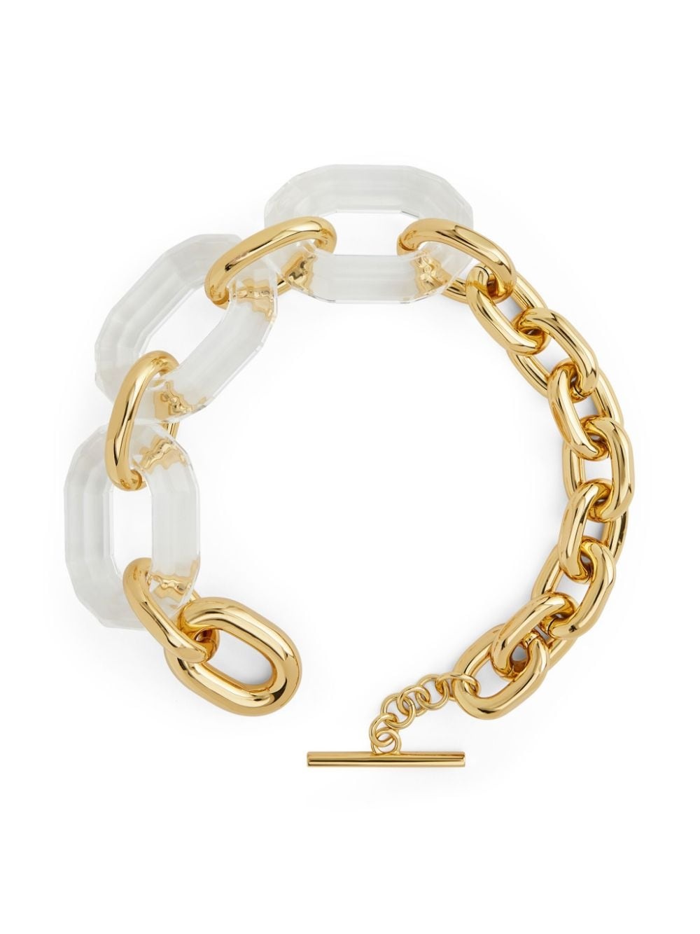 cable-link transparent necklace - 2