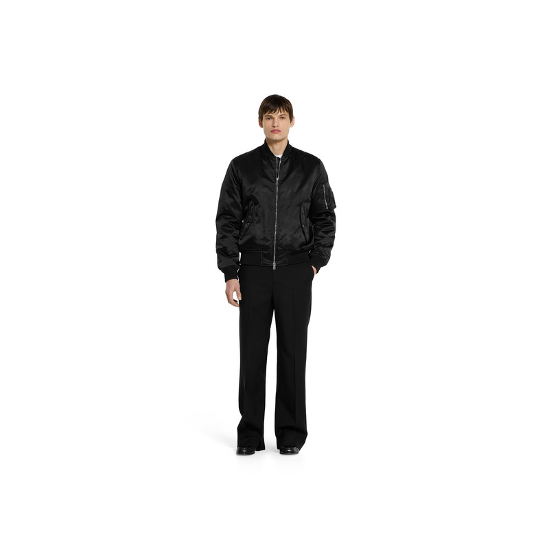 GUCCI Heavy nylon canvas bomber jacket outlook