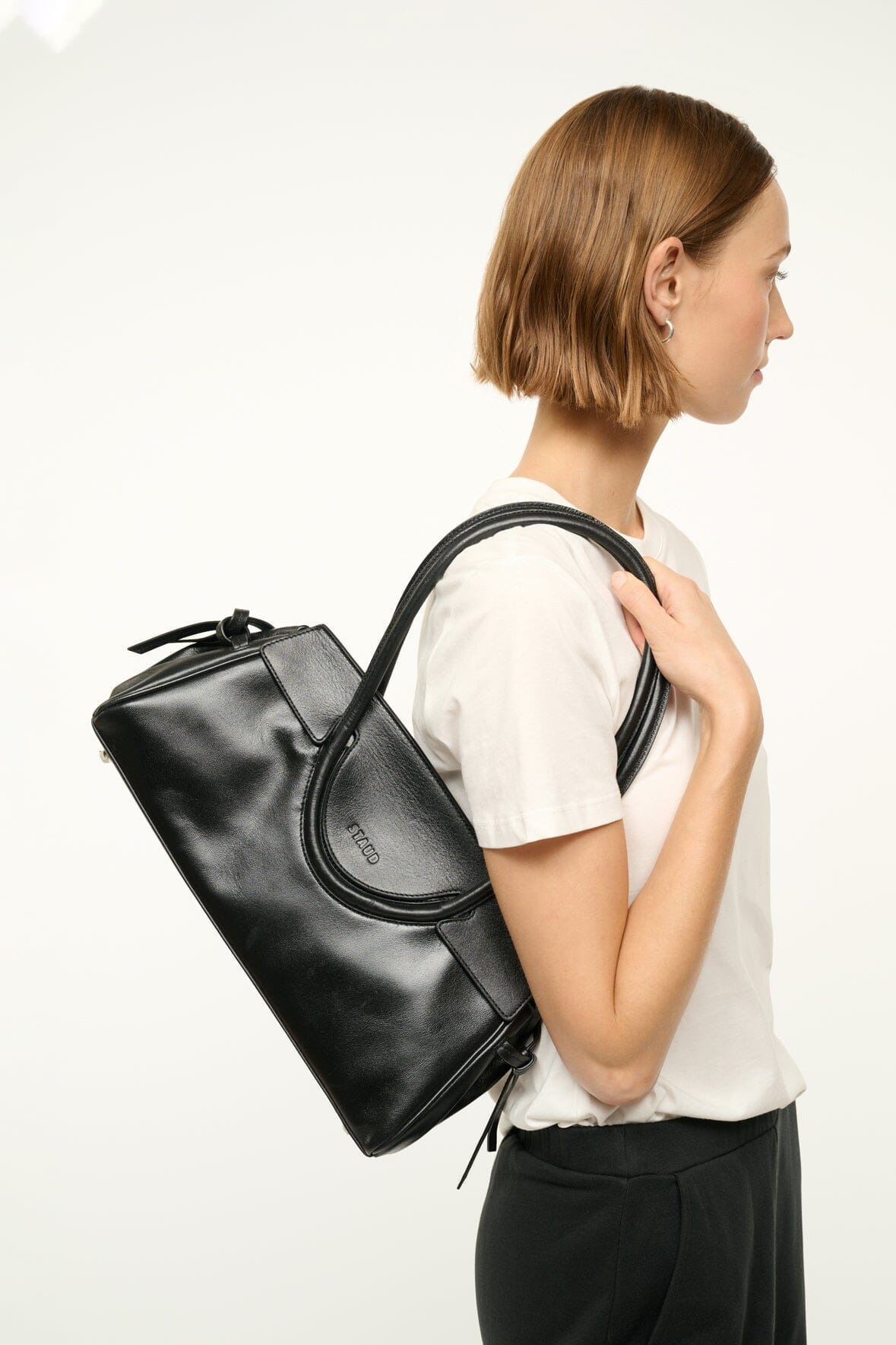 STAUD MAUDE SHOULDER BAG BLACK - 6