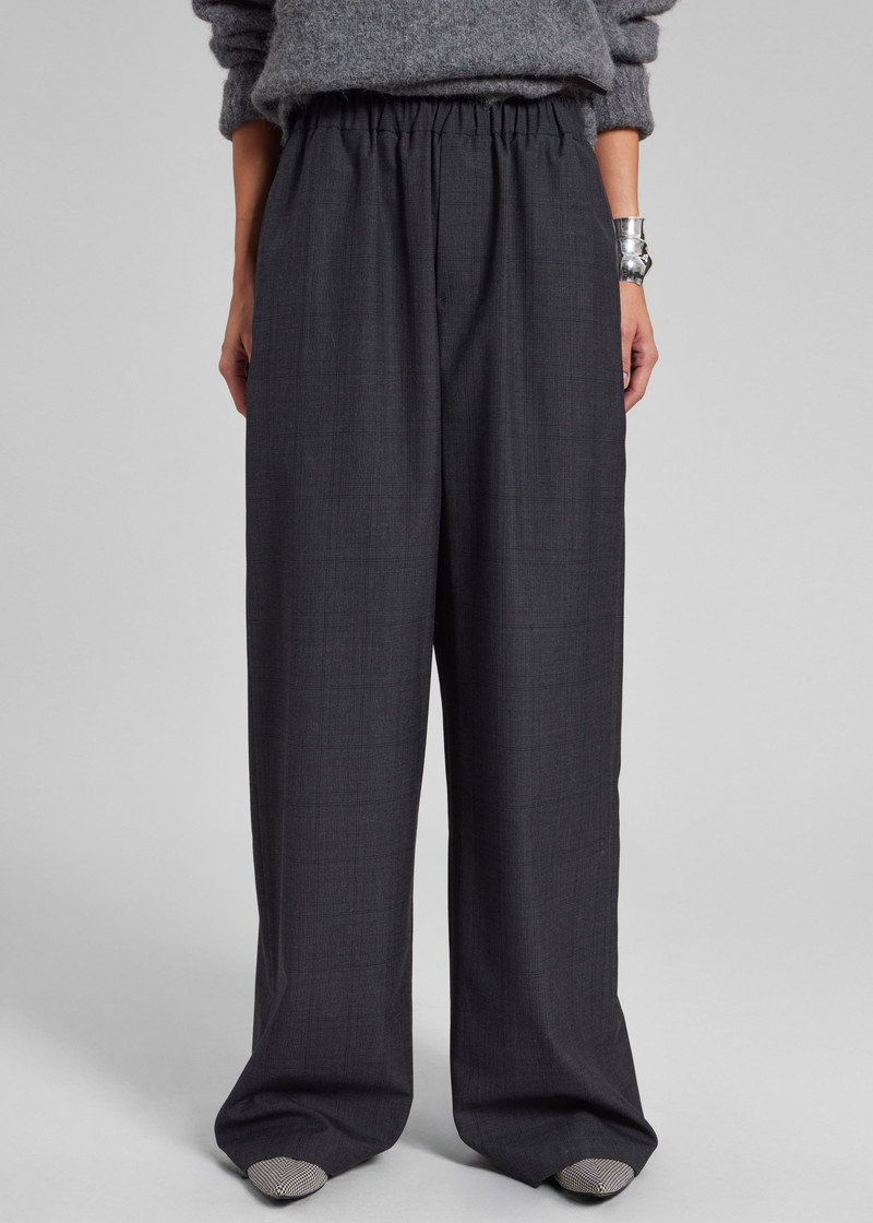 Baxter Plaid Track Pants - Dark Grey 9