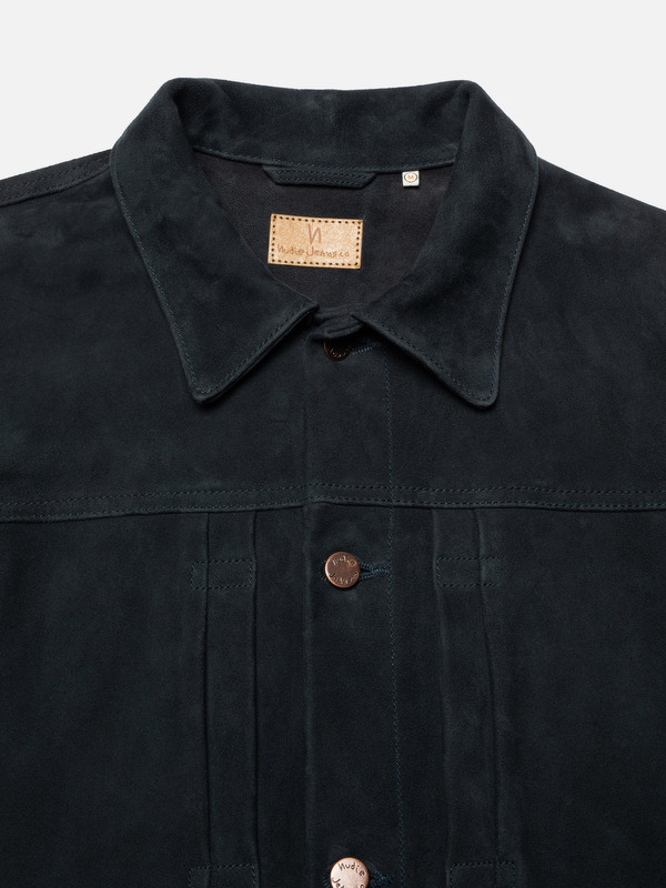 Dante II Suede Jacket Navy - 3