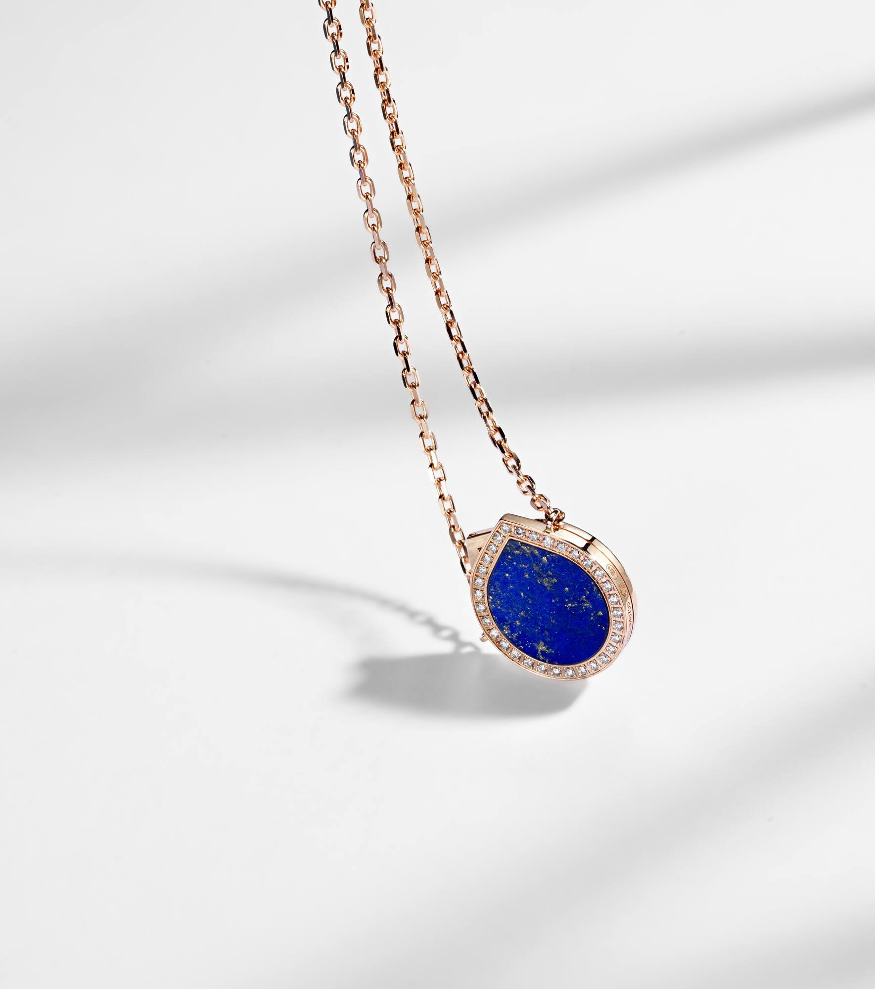 Antifer 18kt gold necklace with lapis lazuli and diamonds - 5