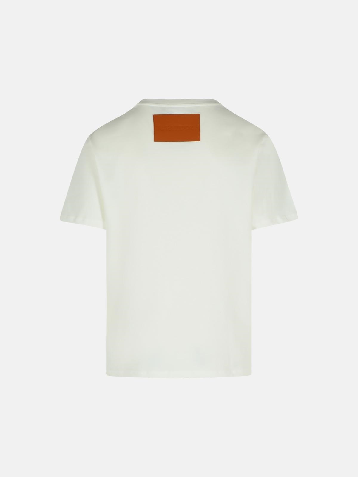 WHITE COTTON T-SHIRT - 3