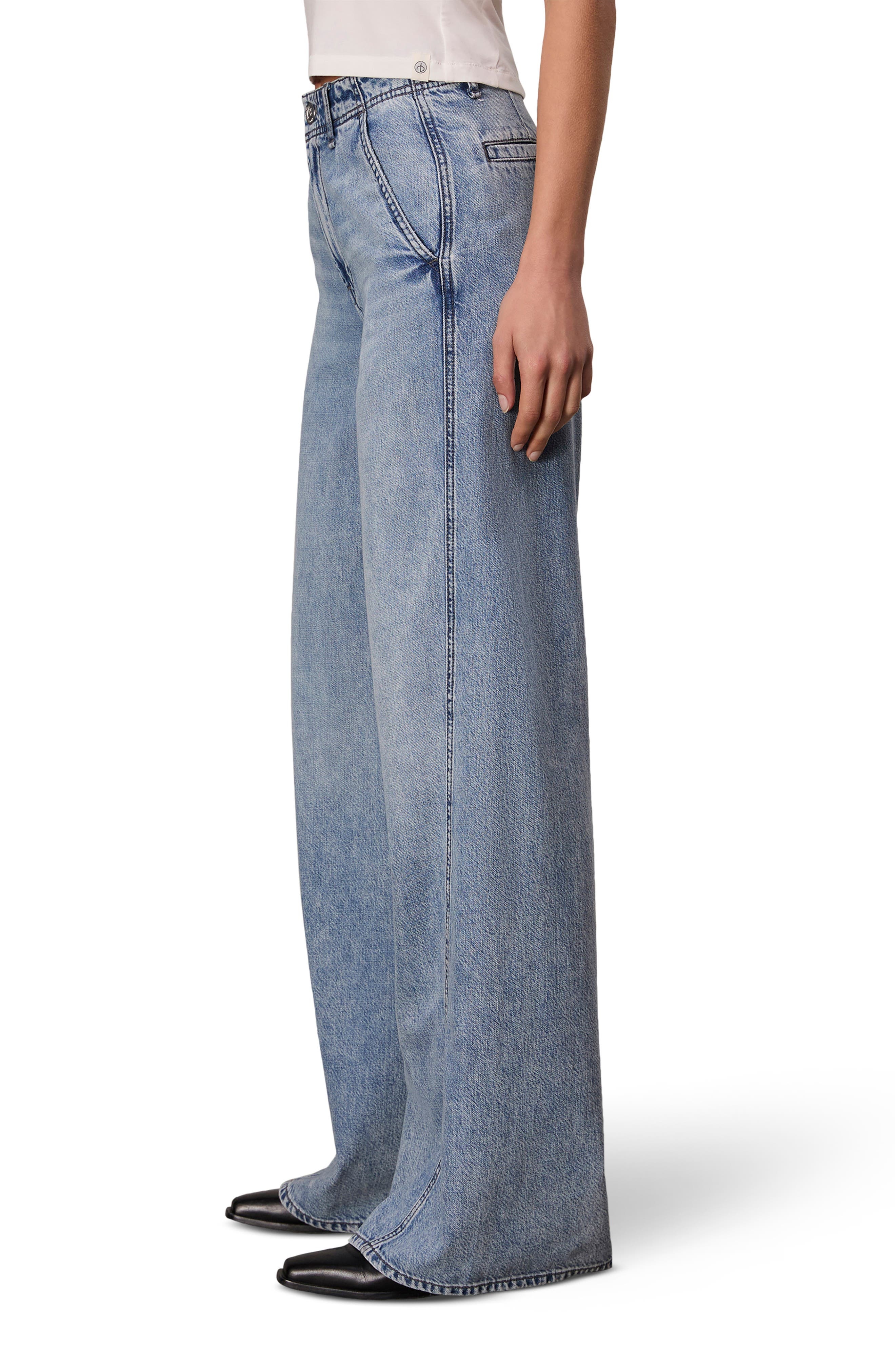 rag & bone Tailored Sofie High Waist Wide Leg Jeans in Annie at Nordstrom - 3