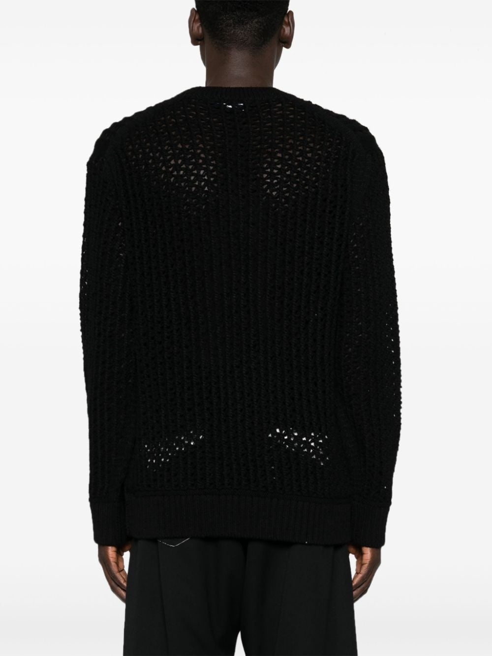 open-knit sweater - 4