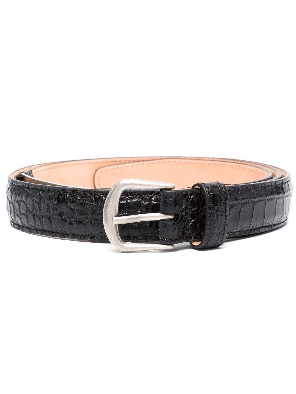 crocodile-effect buckle belt - 1